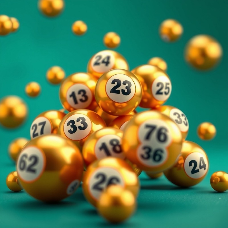 Golden lottery balls